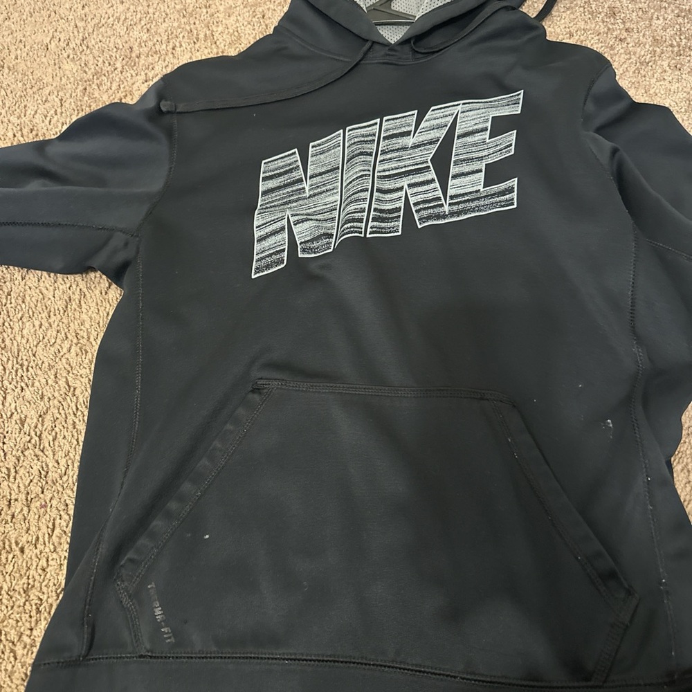 Nike Therma-Fit Black and Gray Hoodie